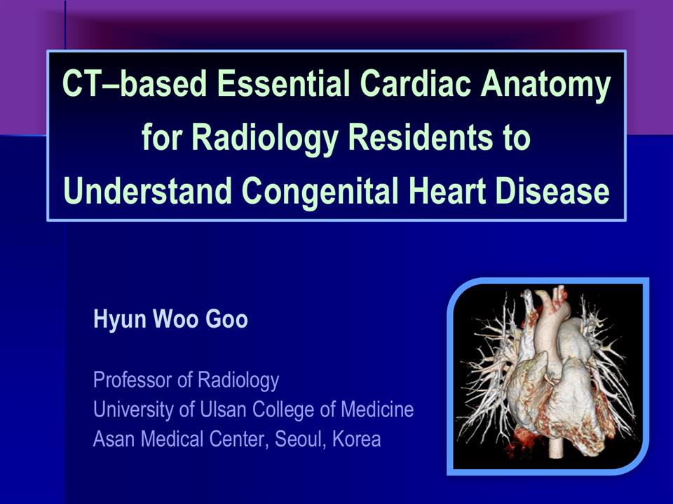 Ct Based Essential Cardiac Anatomy For Radiology Residents To